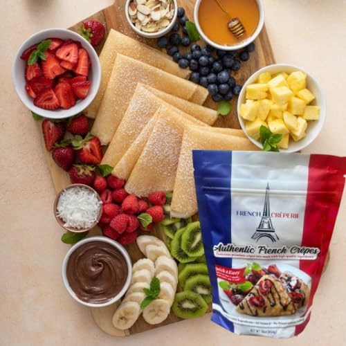French Creperie bowl of crepe mix ready for fast batter and cooking.