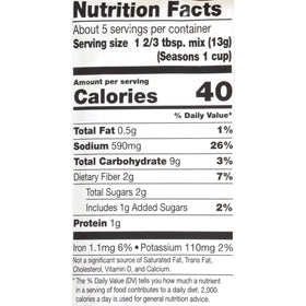 French's Chili-O Onion label close-up showing no MSG claim