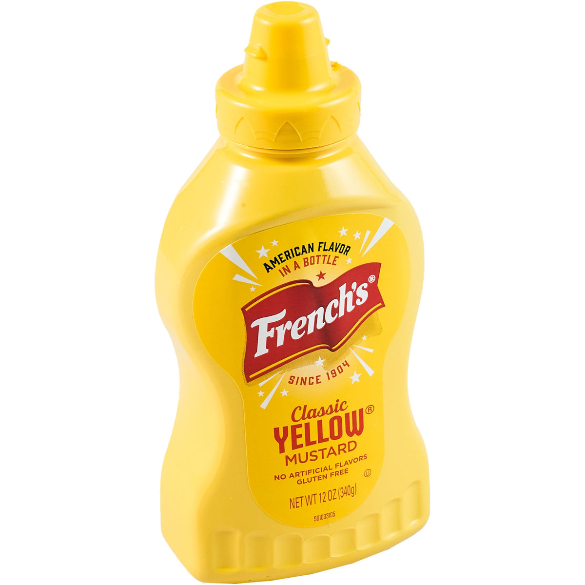 Close-up of the squeeze cap for precise pour control with French's mustard