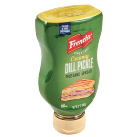 French's Creamy Dill Pickle Mustard bottle enhances sandwiches with bold flavor