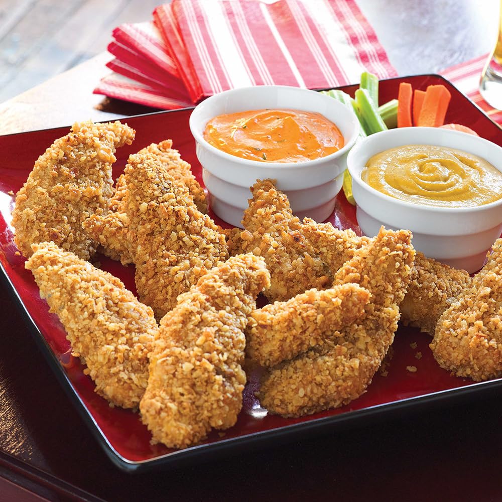 French's Honey Mustard Dipping Sauce with pretzels in action