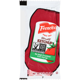 French's ketchup packets designed for takeout and delivery efficiency.