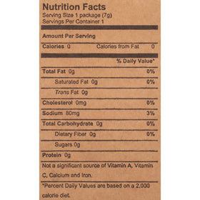 Mustard packets suitable for dining service and guest meals.