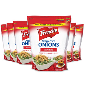 French's Original Crispy Fried Onions bag front ready to use topping for salads