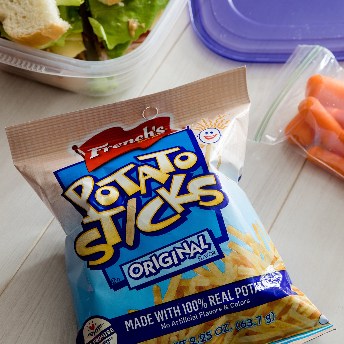 French's Original Potato Sticks topping a burger for extra crunch