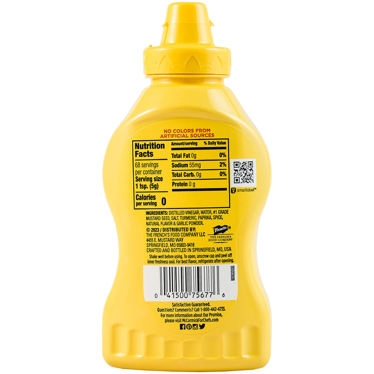 Family-friendly table setup featuring French's yellow mustard