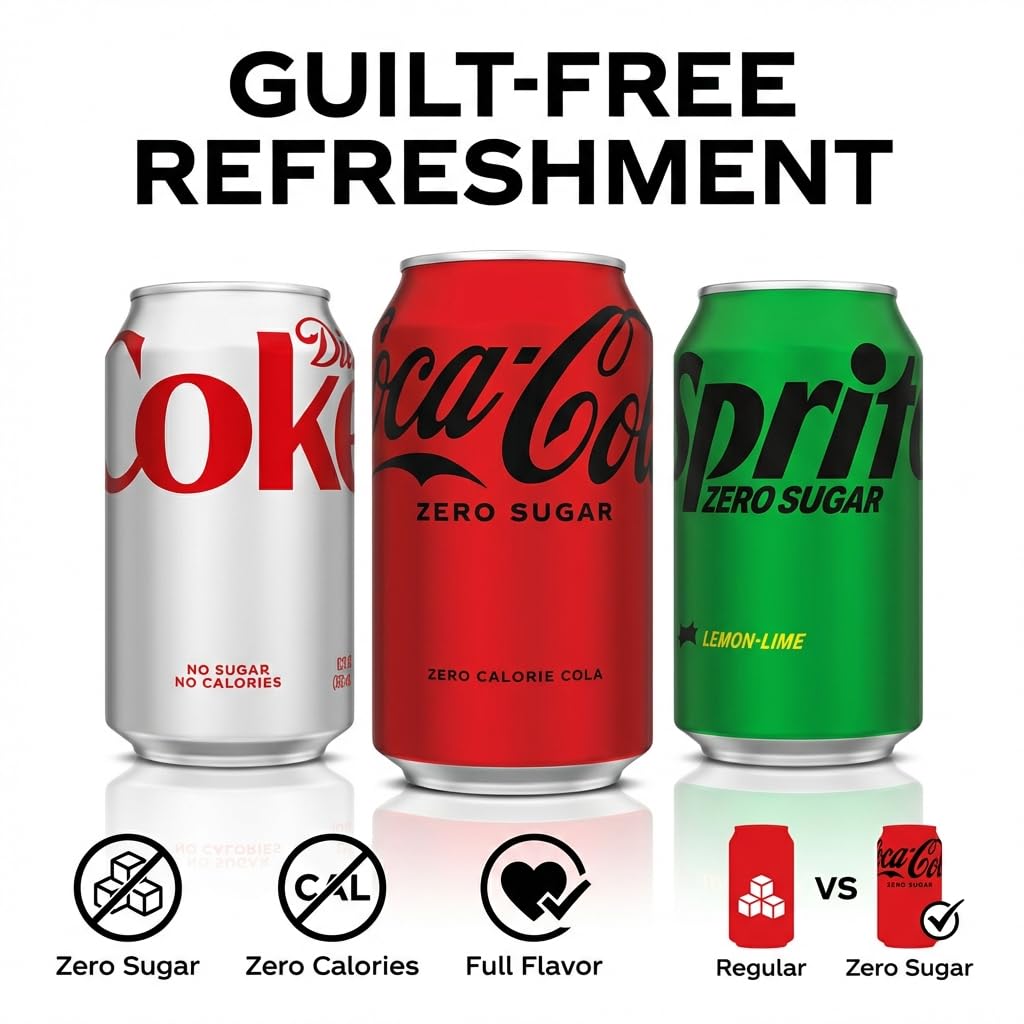Fresca Zero Sugar Peach Citrus cans in mixed pack for refreshing sips