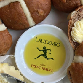 Frescobaldi Laudemio artichoke-flavor note hints at balanced, peppery finish