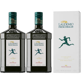 Frescobaldi Laudemio bottle elevates grilled dishes with premium Tuscan olive oil