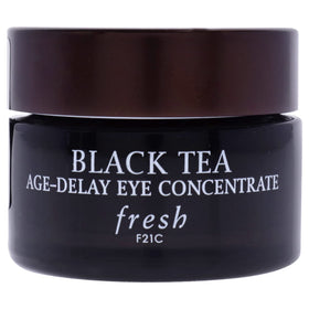 Fresh Black Tea Age Delay Eye Cream jar close-up shows smooth texture