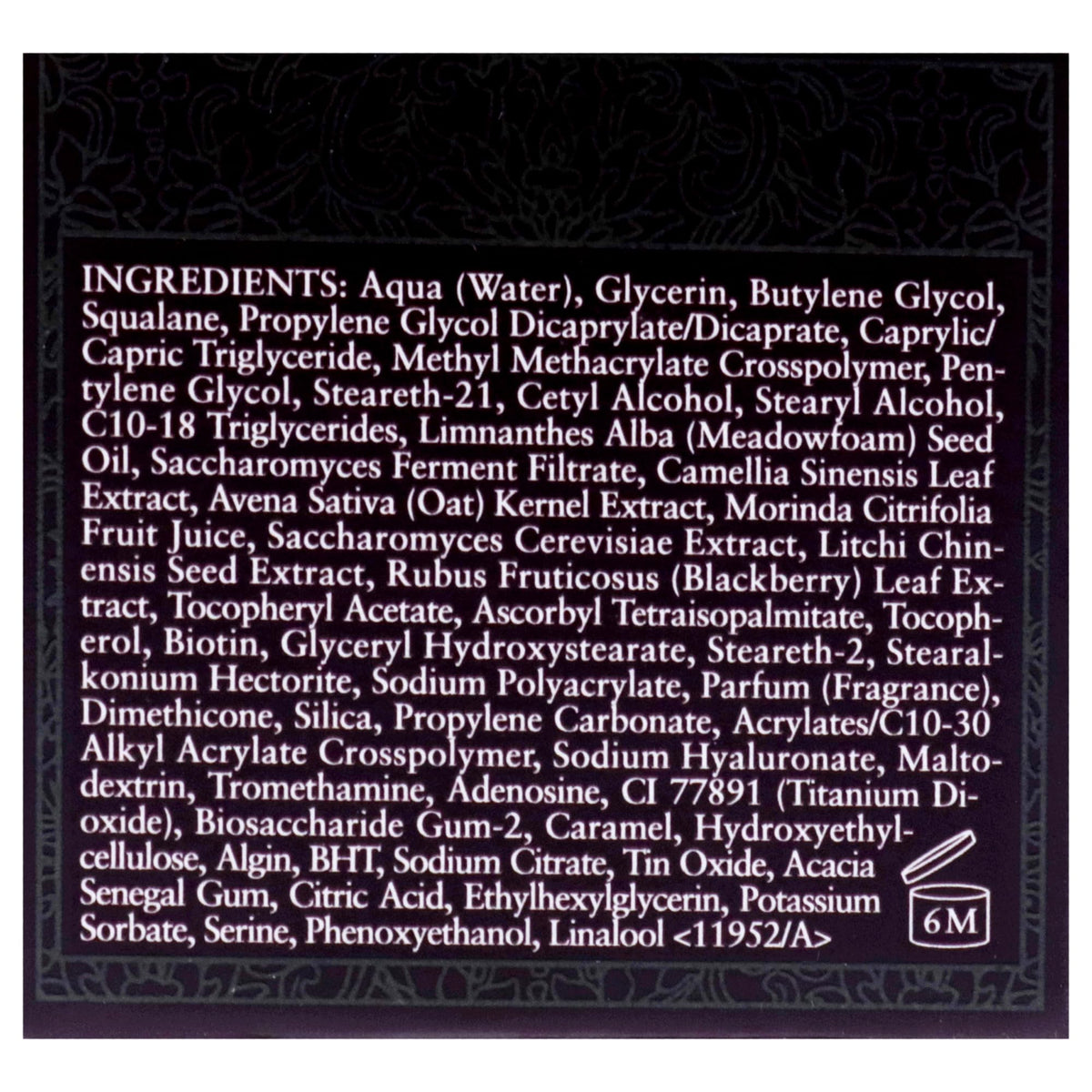 Fresh Black Tea Age Delay Eye Cream texture close-up demonstrates light consistency
