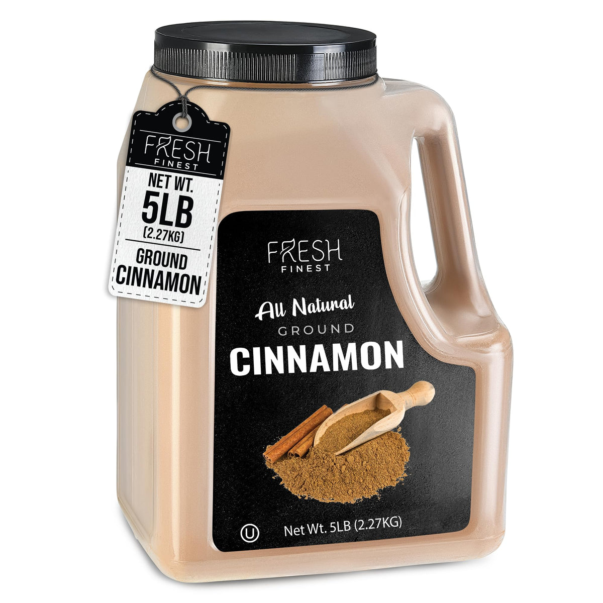 Fresh Finest bulk cinnamon powder 5lb packaging for easy storage and consistent flavor.