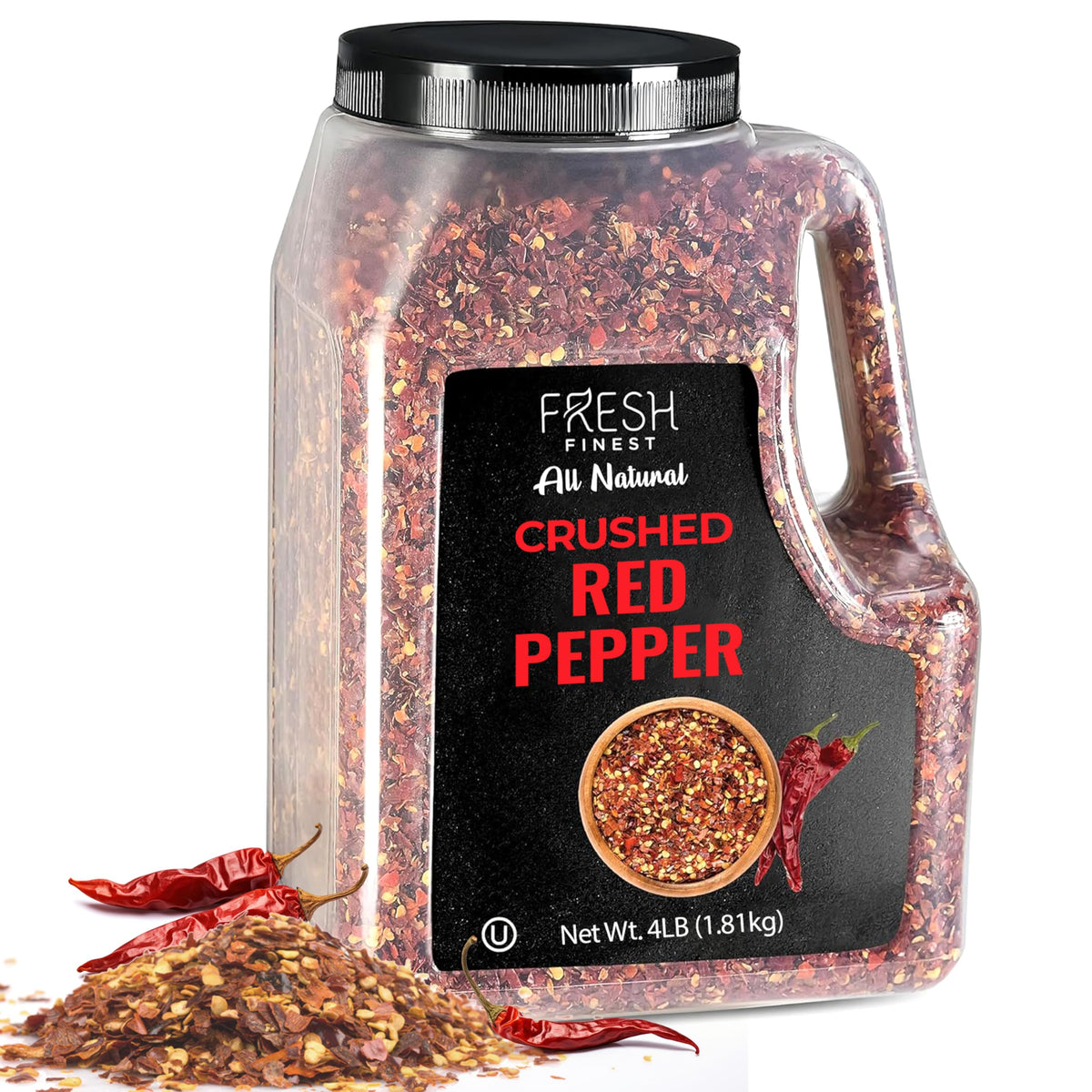 Fresh Finest red pepper flakes on pizza add vibrant heat and flavor