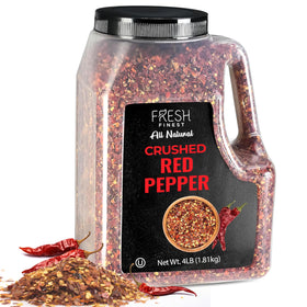 Fresh Finest red pepper flakes on pizza add vibrant heat and flavor