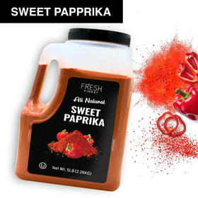 Fresh Finest Sweet Paprika kitchen scoop ready to measure