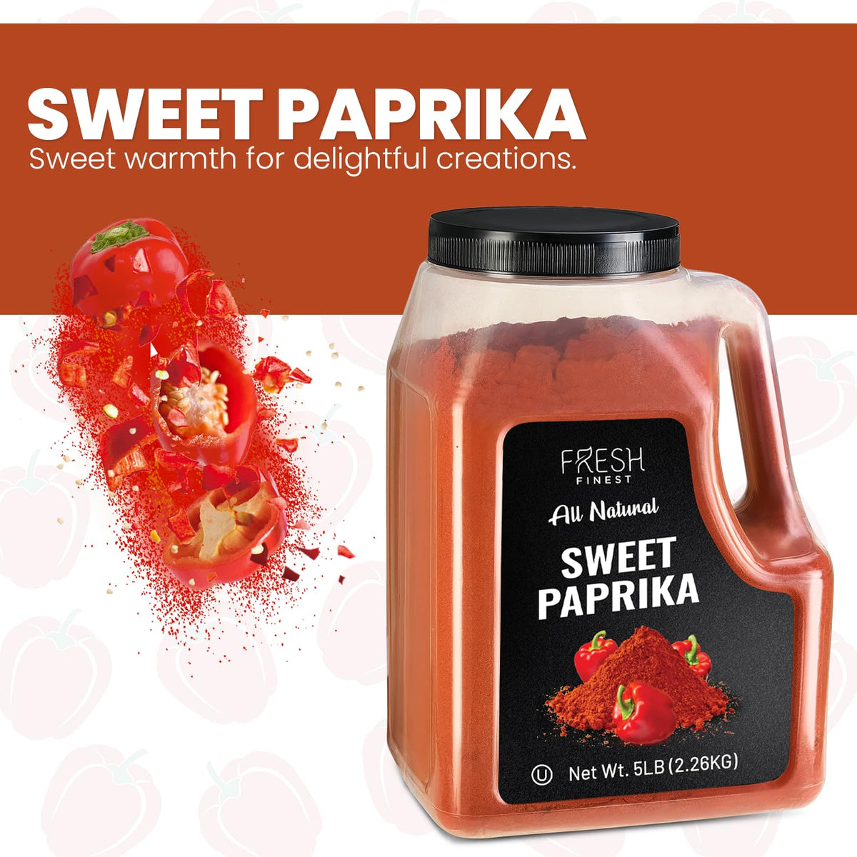 Fresh Finest Sweet Paprika sauce glaze for soups and stews