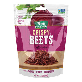 Fresh Gourmet Crispy Balsamic Beets crunch showcases the glossy glaze and inviting bite.