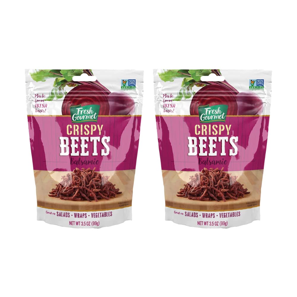 Fresh Gourmet Crispy Balsamic Beets slices add crunch to salads.