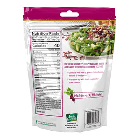 Fresh Gourmet Crispy Balsamic Beets snack-ready with bright color.
