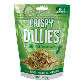Fresh Gourmet Crispy Dillies on a burger deliver tangy crunch