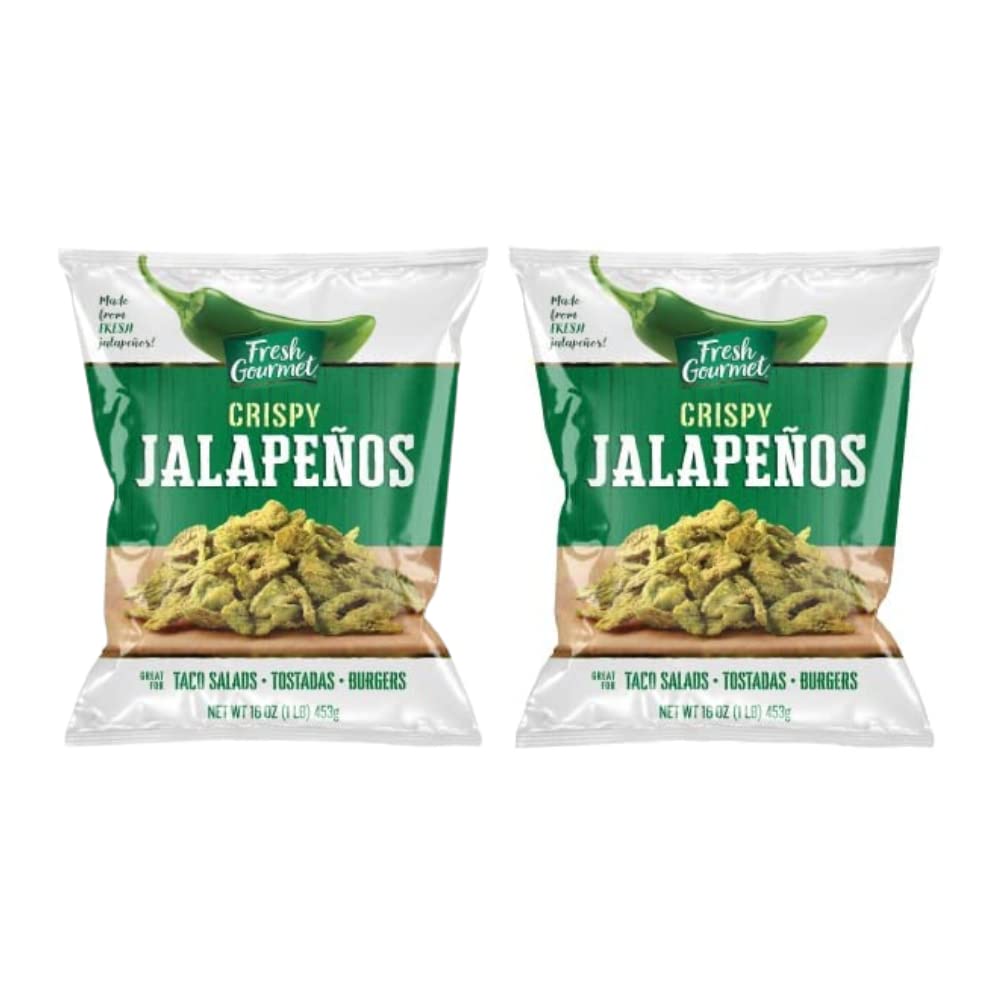 Fresh Gourmet Crispy Jalapeños in a resealable bag for easy, crunchy topping