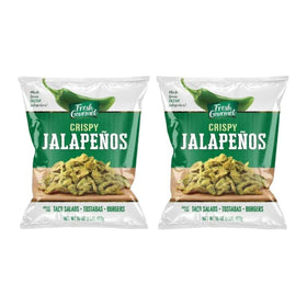 Fresh Gourmet Crispy Jalapeños in a resealable bag for easy, crunchy topping