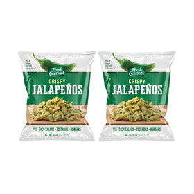 Fresh Gourmet Crispy Jalapenos pack front ready to brighten salads with crunch