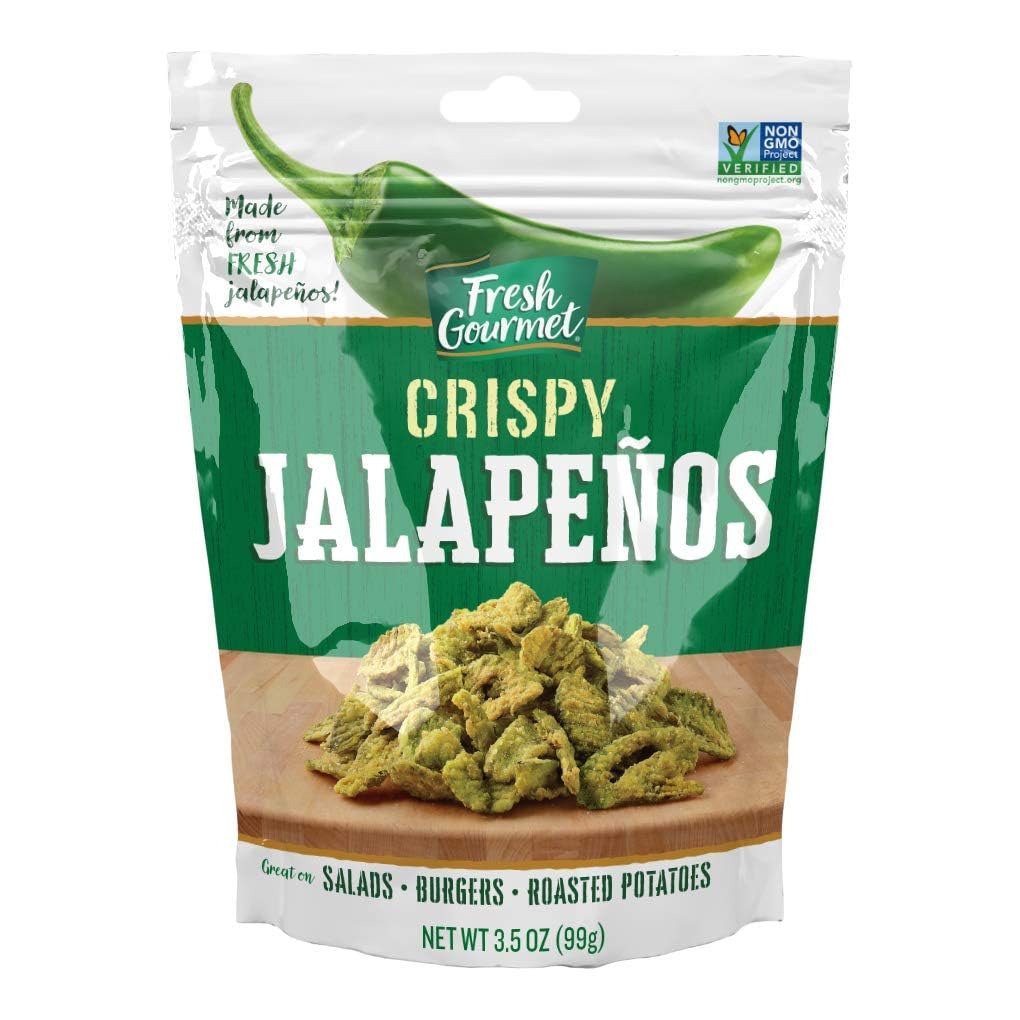 Fresh Gourmet crispy jalapenos topping on greens to elevate salads