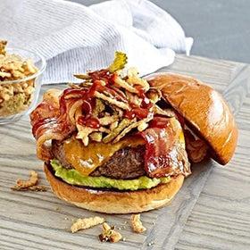 Fresh Gourmet Crispy Jalapenos on a salad for zingy crunch.