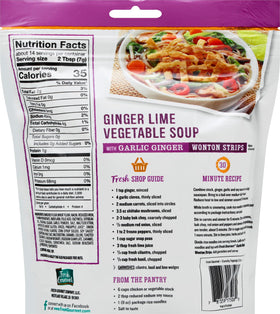Fresh Gourmet salad topping with garlic-ginger crunch on greens