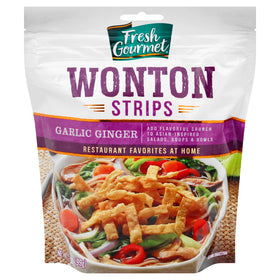 Fresh Gourmet thin wonton strips deliver crispy texture for Asian bowls