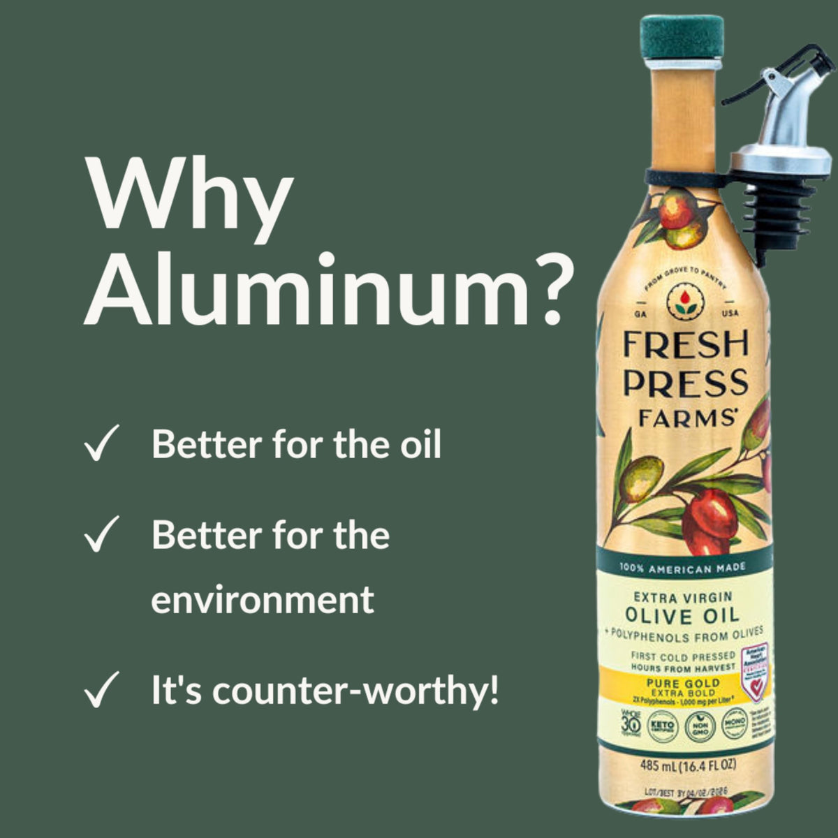 Fresh Press Farms 2x polyphenol content close-up for flavorful, nutrient-rich meals