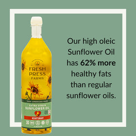 Fresh Press Farms dressing bowl with sunflower oil for vibrant salads