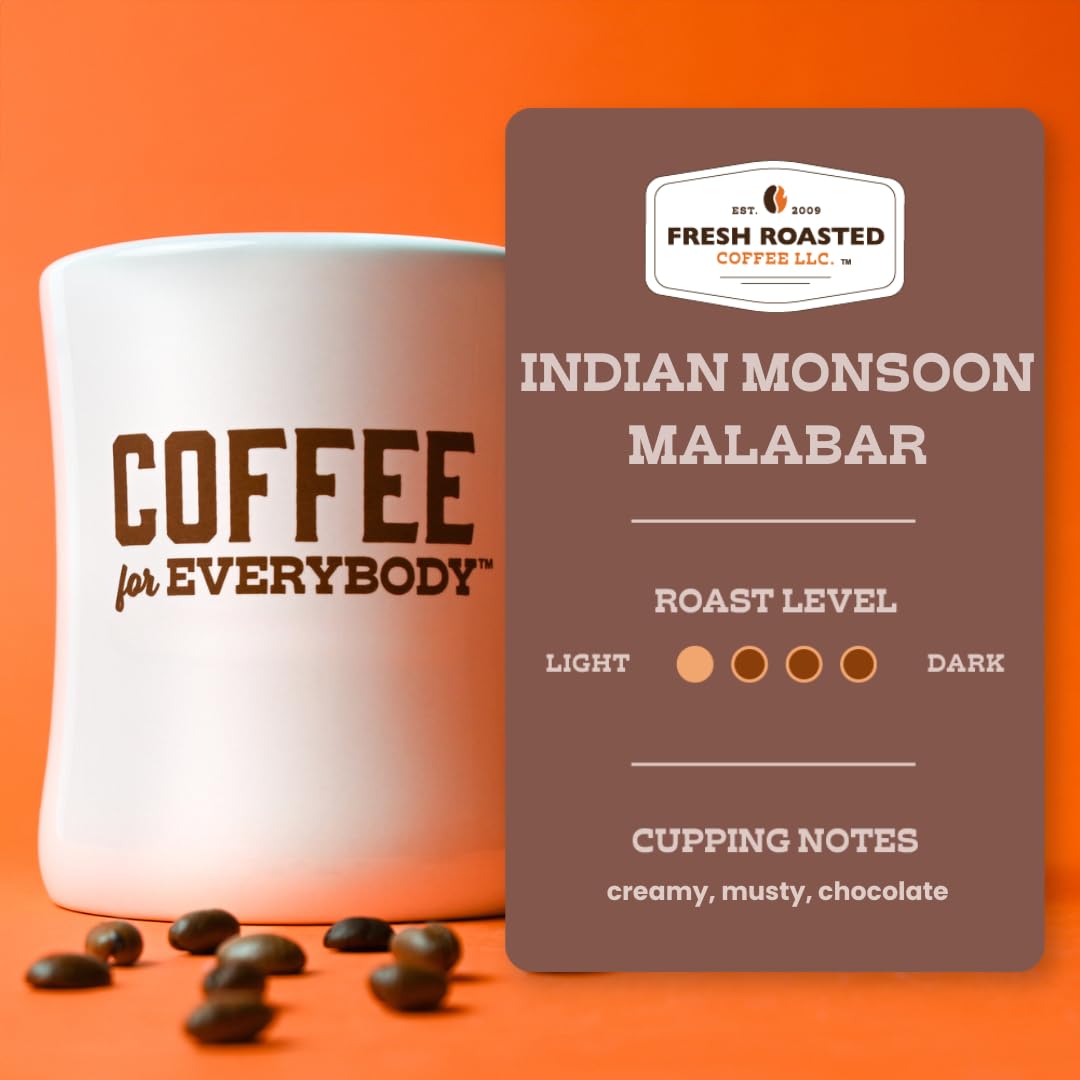 Fresh Roasted Coffee 5 lb bulk pack provides long-lasting supply for home or office.