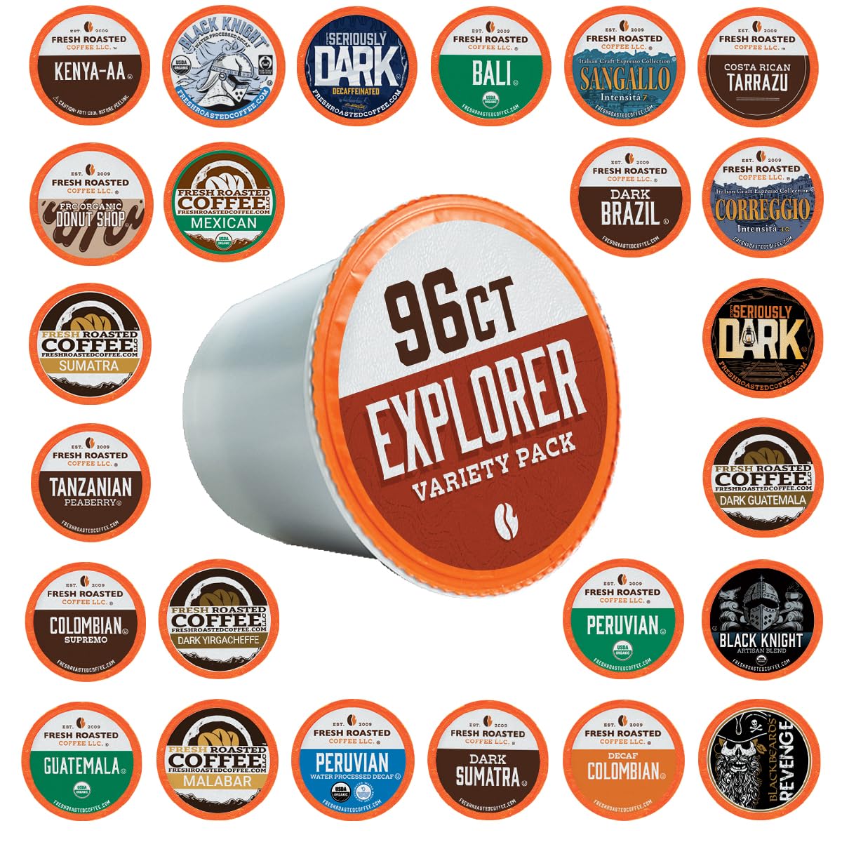 Fresh Roasted Coffee Arabica and Robusta blends for balanced flavor.