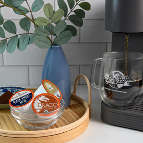 Fresh Roasted Coffee artisan blend pack shot highlighting balanced blends for versatile mornings.