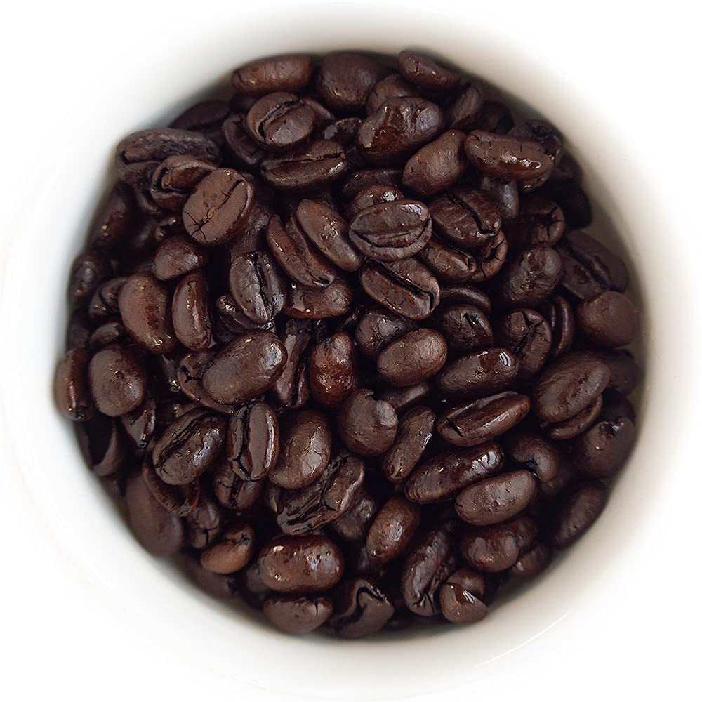 Fresh Roasted Coffee Black Knight ground coffee ready to brew.
