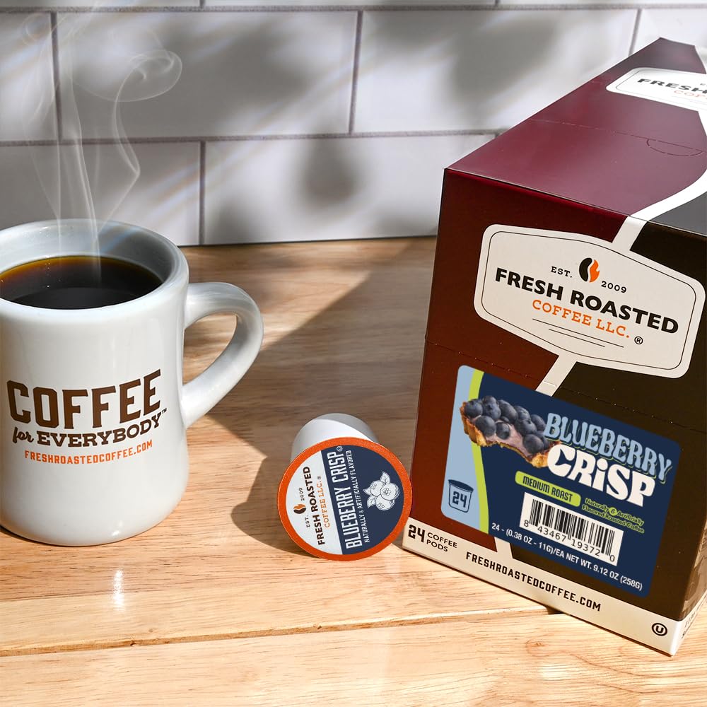 Recyclable Fresh Roasted Coffee pod design—eco-conscious and convenient.