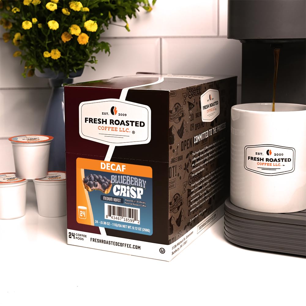 Fresh Roasted Coffee blueberry crisp swirl evokes dessert-like aroma without calories.