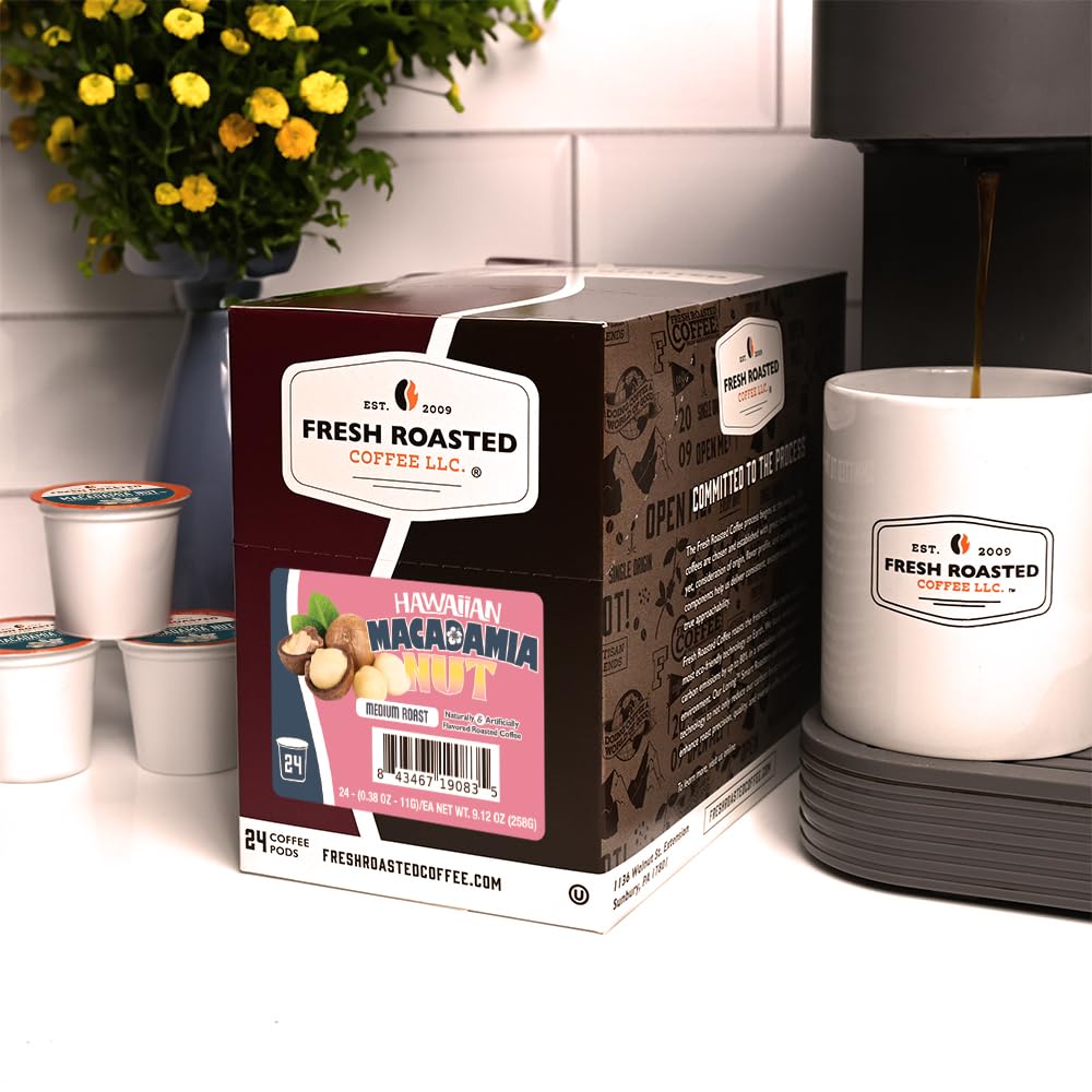 Fresh Roasted Coffee brew pouring into a cup for steady flavor