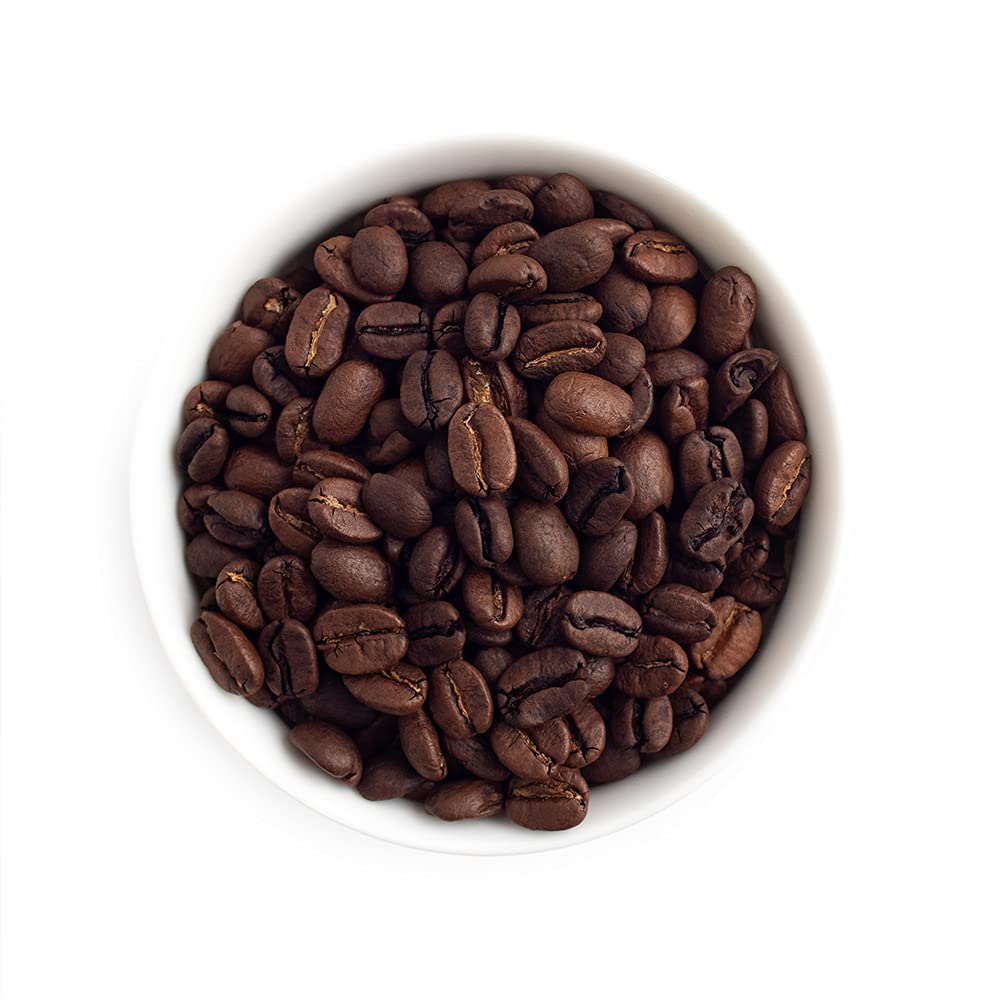 Fresh Roasted Coffee Colombian Water Half-Caf pour highlights balanced flavor