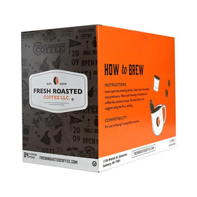 Fresh Roasted Coffee compostable grounds and filters for home composting