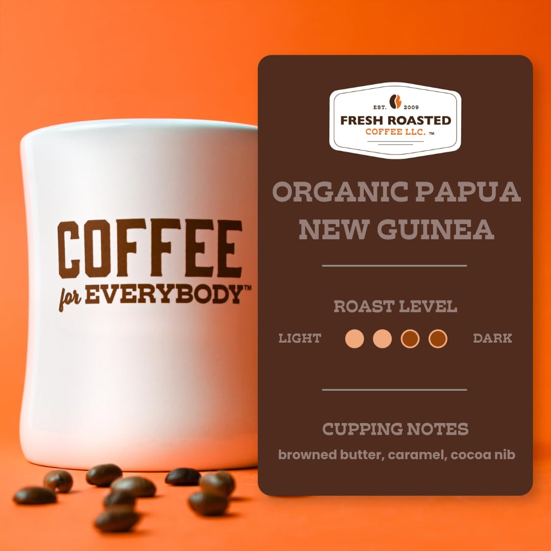 Fresh Roasted Coffee cupping notes suggest dark chocolate and black currant.