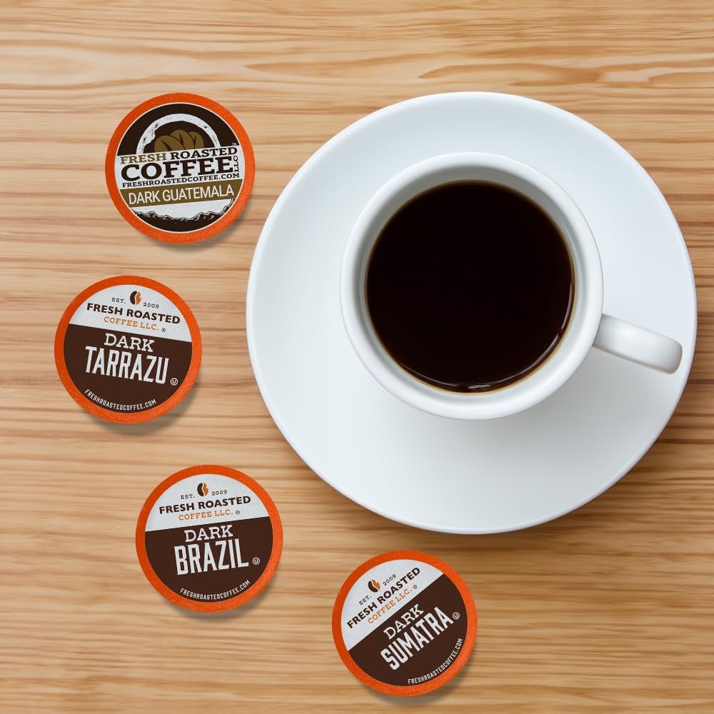 Fresh Roasted Coffee dark Costa Rica Tarrazú pod with bright aroma