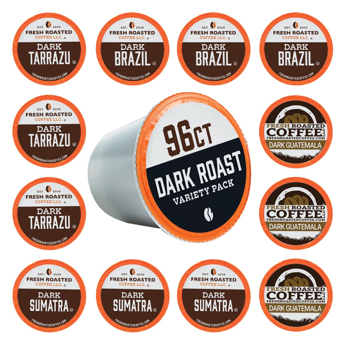 Fresh Roasted Coffee dark Guatemalan Huehuetenango pod with smooth finish