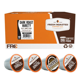 Fresh Roasted Coffee dark Sumatra Mandheling pod for bold, earthy mornings