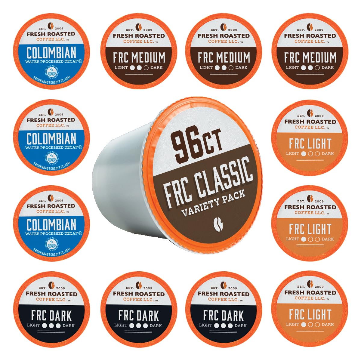 Close-up of FRC Classic pods showing uniform pods for consistent flavor