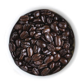 FRC Dark Roast beans in sealed 5 lb bag for freshness