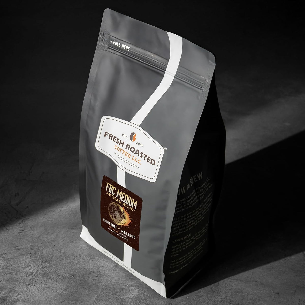 Fresh Roasted Coffee FRC grind-fresh for richer aroma and balanced cup.
