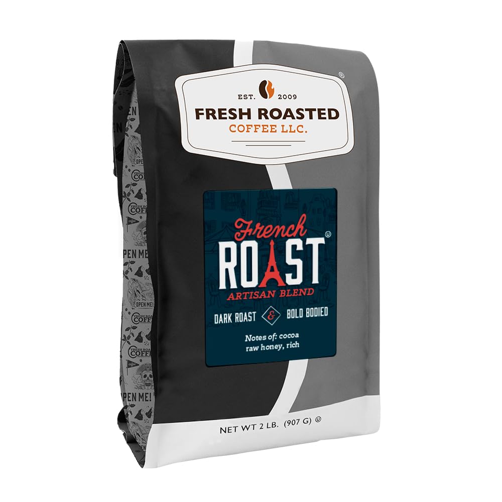Fresh Roasted Coffee French Roast 2 lb bulk bag for daily brews